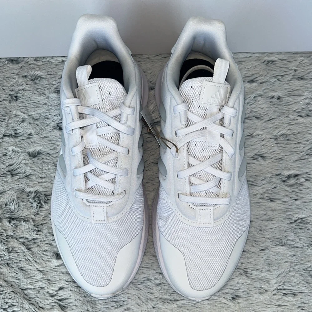 Youth 6 Adidas X_PLRPHASE J White on White Running Shoes